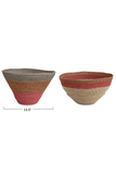 Creative Co-op Heirloom Hand-Woven Seagrass Nesting Baskets, 2 Styles Available