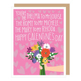 Apartment 2 Cards Apartment 2 Cards Best Friend Galentine Valentine's Day Card - Little Miss Muffin Children & Home