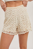 Bluivy Crochet Shorts, Natural