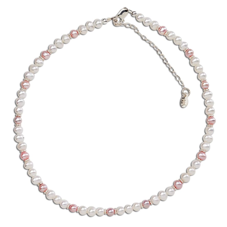 Cherished Moments Cherished Moments Sterling Silver Pink Pearl Kids Necklace - Little Miss Muffin Children & Home