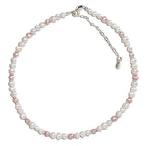 Cherished Moments Sterling Silver Pink Pearl Kids Necklace