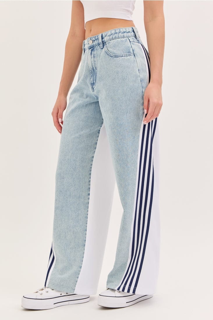 Cello Jeans High Rise Side Stripe Wide Leg Jeans - Little Miss Muffin Children & Home
