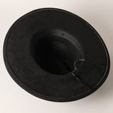 Suede Fedora Hat in Black