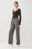 Be Cool Wide Leg Tencel Cargo Pants