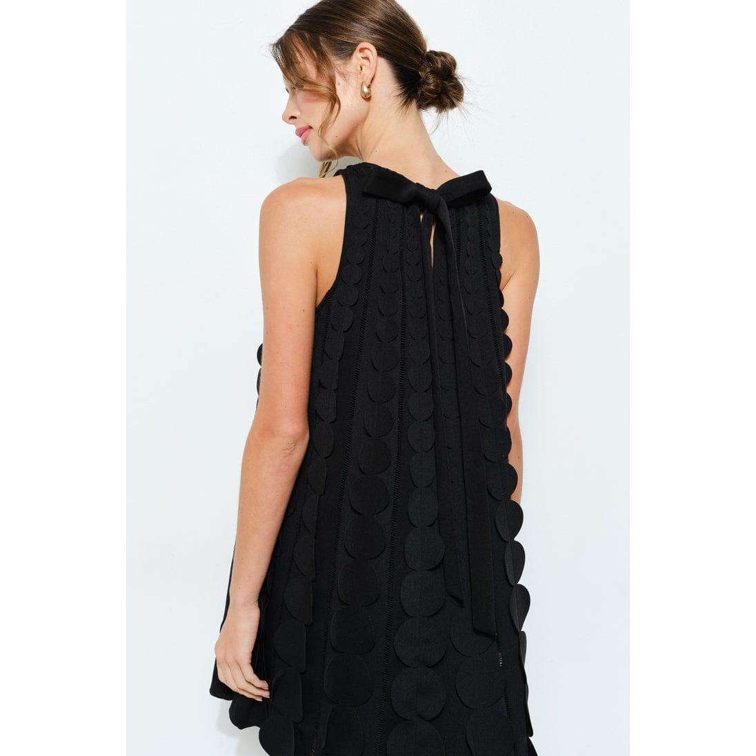 INA Circle Applique A-Line Mini Dress - Little Miss Muffin Children & Home