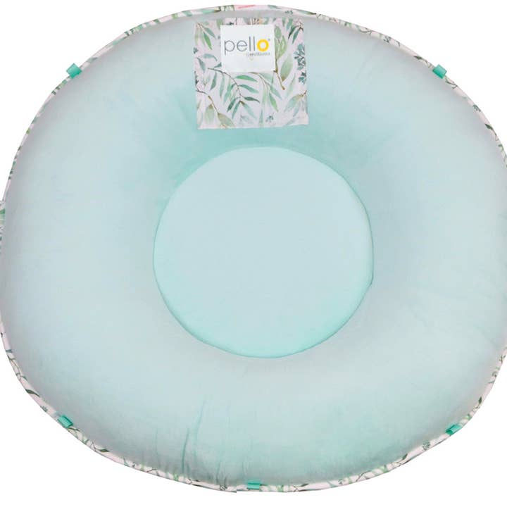 Basil Mint 34" Diameter Round Floor Pillow Cushion