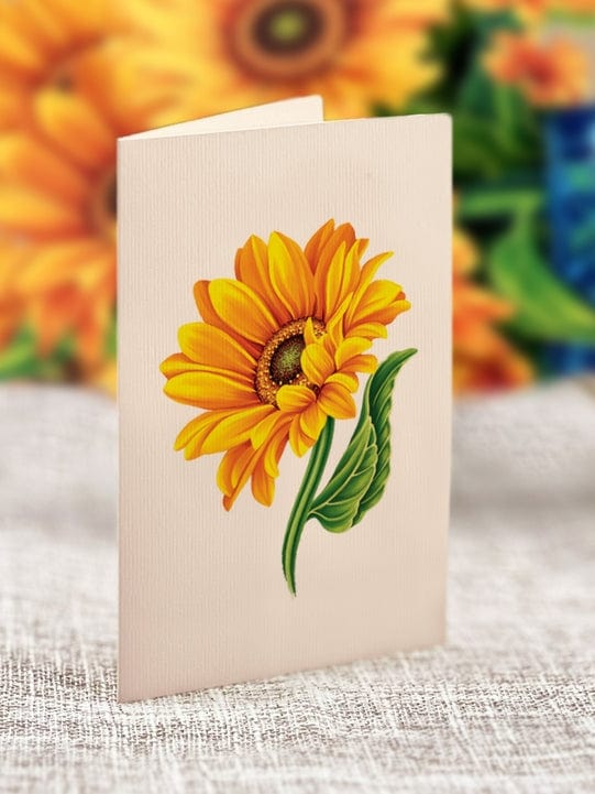 FreshCut Paper Sunflower Pop-Up Greeting Card - Little Miss Muffin Children & Home
