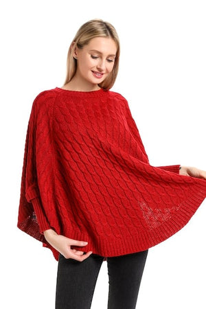 Pretty Persuasions Pretty Persuasions Cozy Sweater Poncho - Little Miss Muffin Children & Home