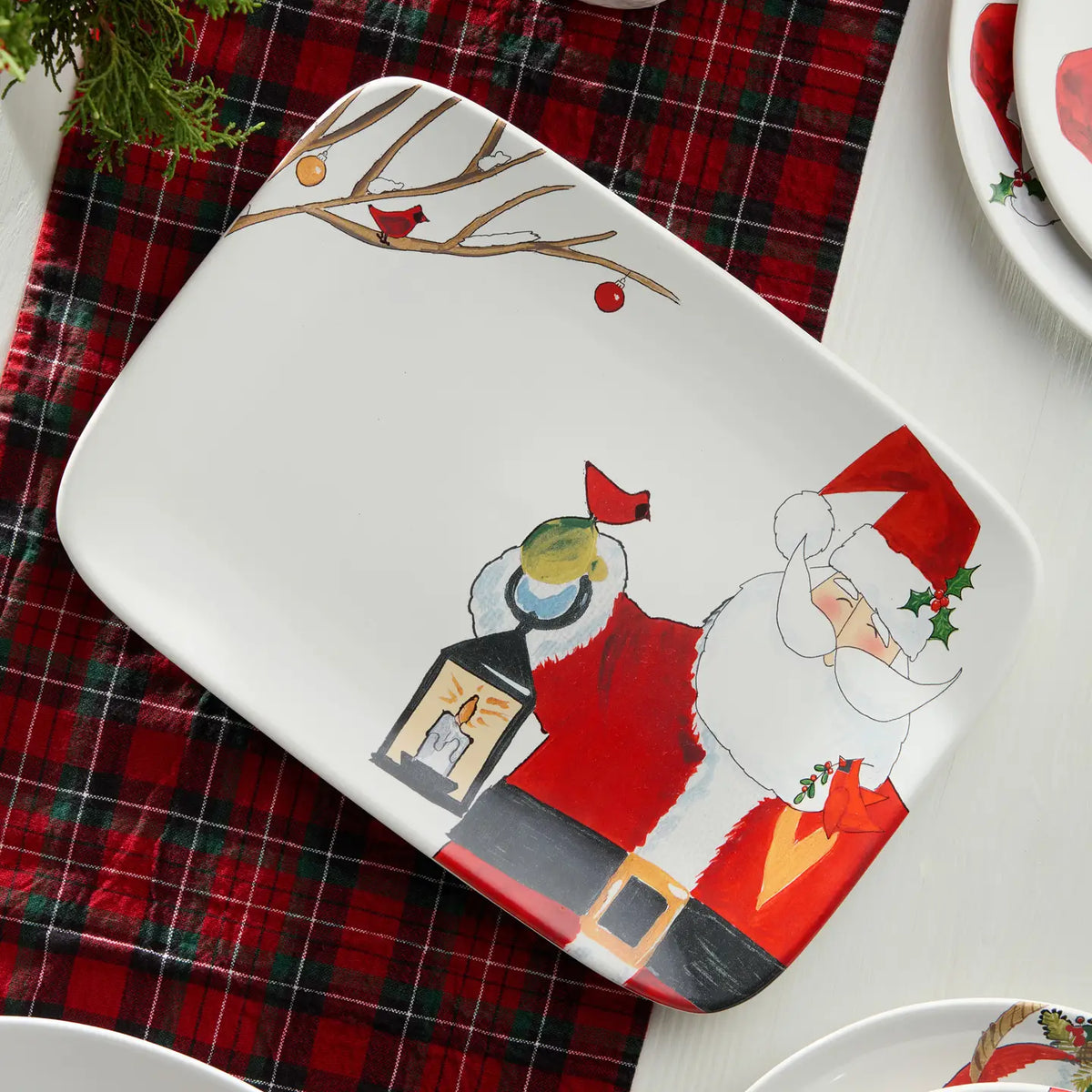 Santa Delight Rectangular Platter