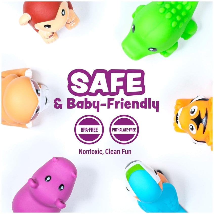 Tub Works Rainforest™ Mold Free Bath Toys, 6 Pack - Little Miss Muffin Children & Home