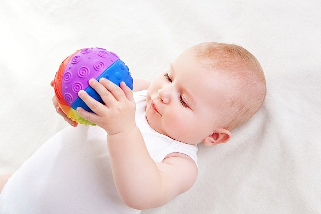 CaaOcho CaaOcho Natural Rubber Rainbow Sensory Ball - Little Miss Muffin Children & Home