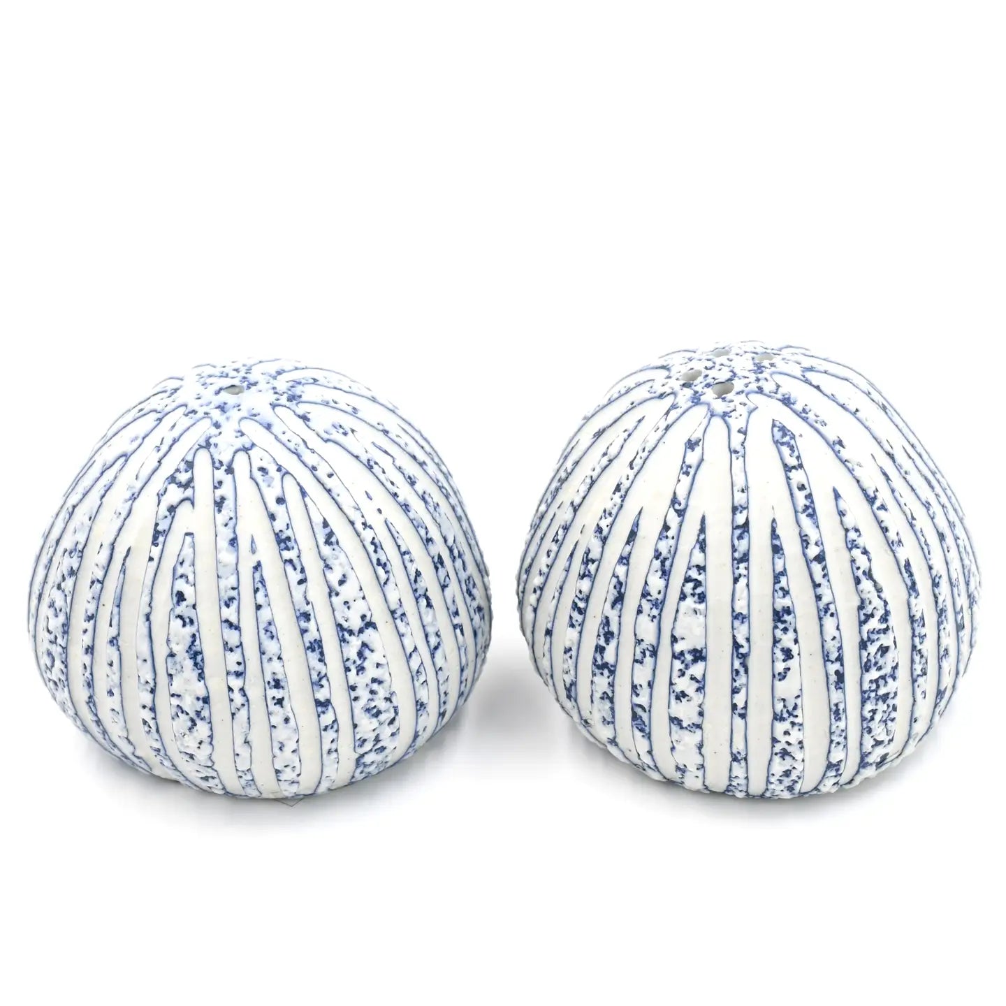 Pebble Handcrafted Porcelain Salt and Pepper Shaker Set
