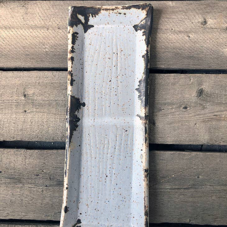 Gina DeSantis Ceramics Gina DeSantis Ceramics Luna Textured Rectangular Trays - Little Miss Muffin Children & Home