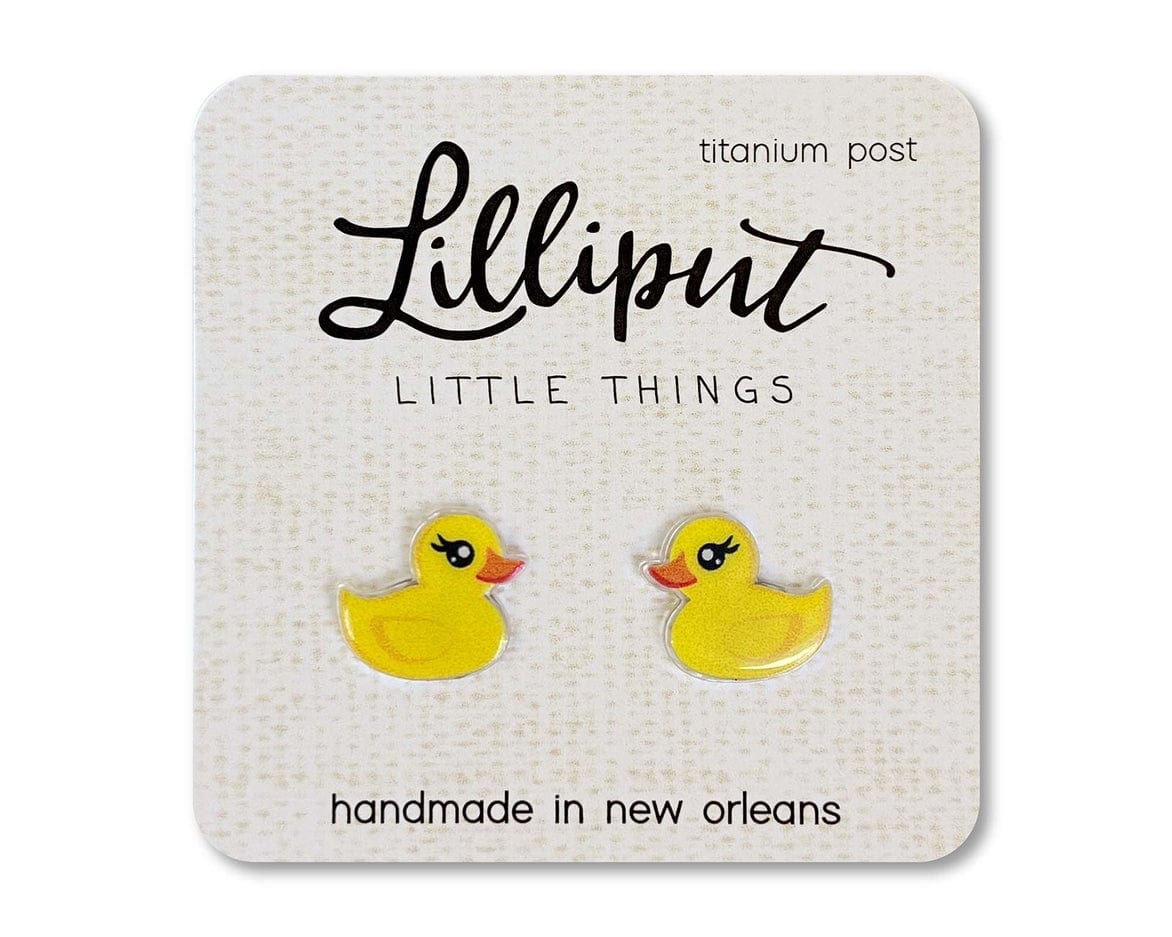 Lilliput Little Things Lilliput Little Things Rubber Ducky Earrings - Little Miss Muffin Children & Home