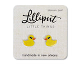 Lilliput Little Things Lilliput Little Things Rubber Ducky Earrings - Little Miss Muffin Children & Home