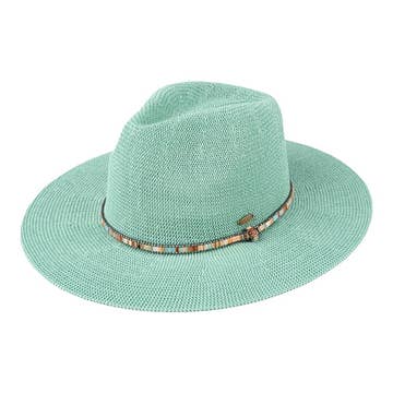 Fashion City Fashion Week Panama Hat with Multi-Colored Beaded Band - Little Miss Muffin Children & Home
