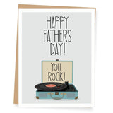 Apartment 2 Cards Apartment 2 Cards You Rock Vinyl Record Father's Day Card - Little Miss Muffin Children & Home