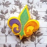 Essentially Nola Mardi Gras Fleur de Lis Bath Bomb