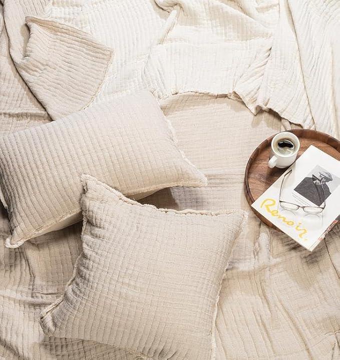 Abbott Abbott Overstitch Throw in Beige - Little Miss Muffin Children & Home