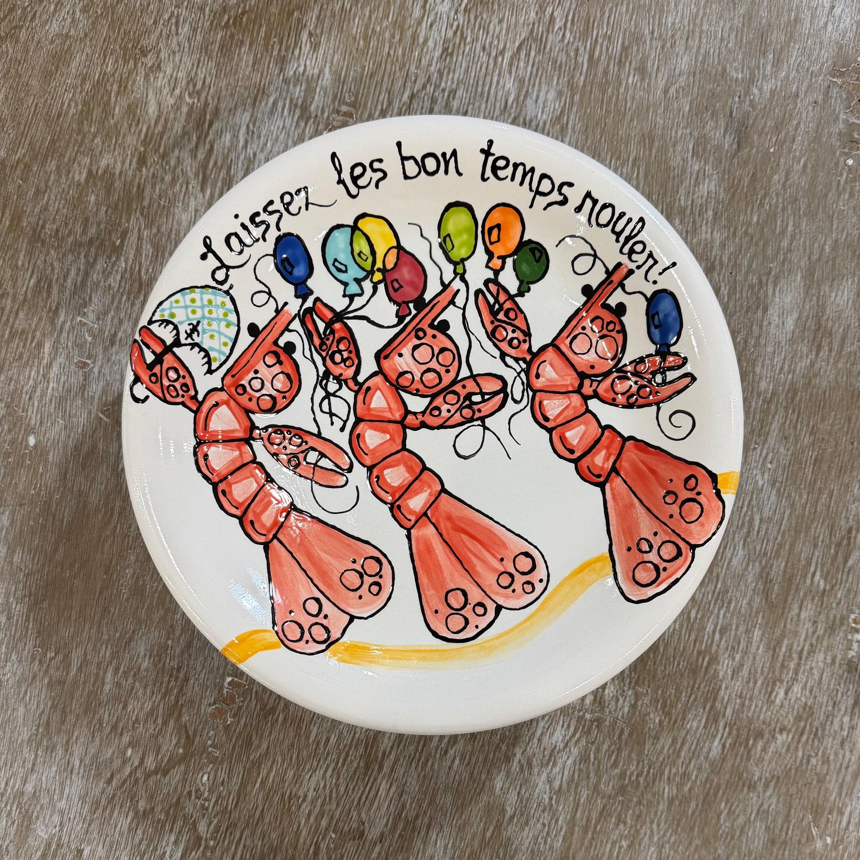 Jan Salzer Art Jan Salzer Crawfish Cake Plate - Little Miss Muffin Children & Home