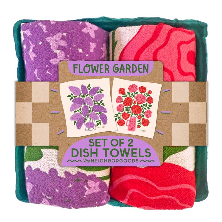 Flower Garden Tea Towel Gift Set