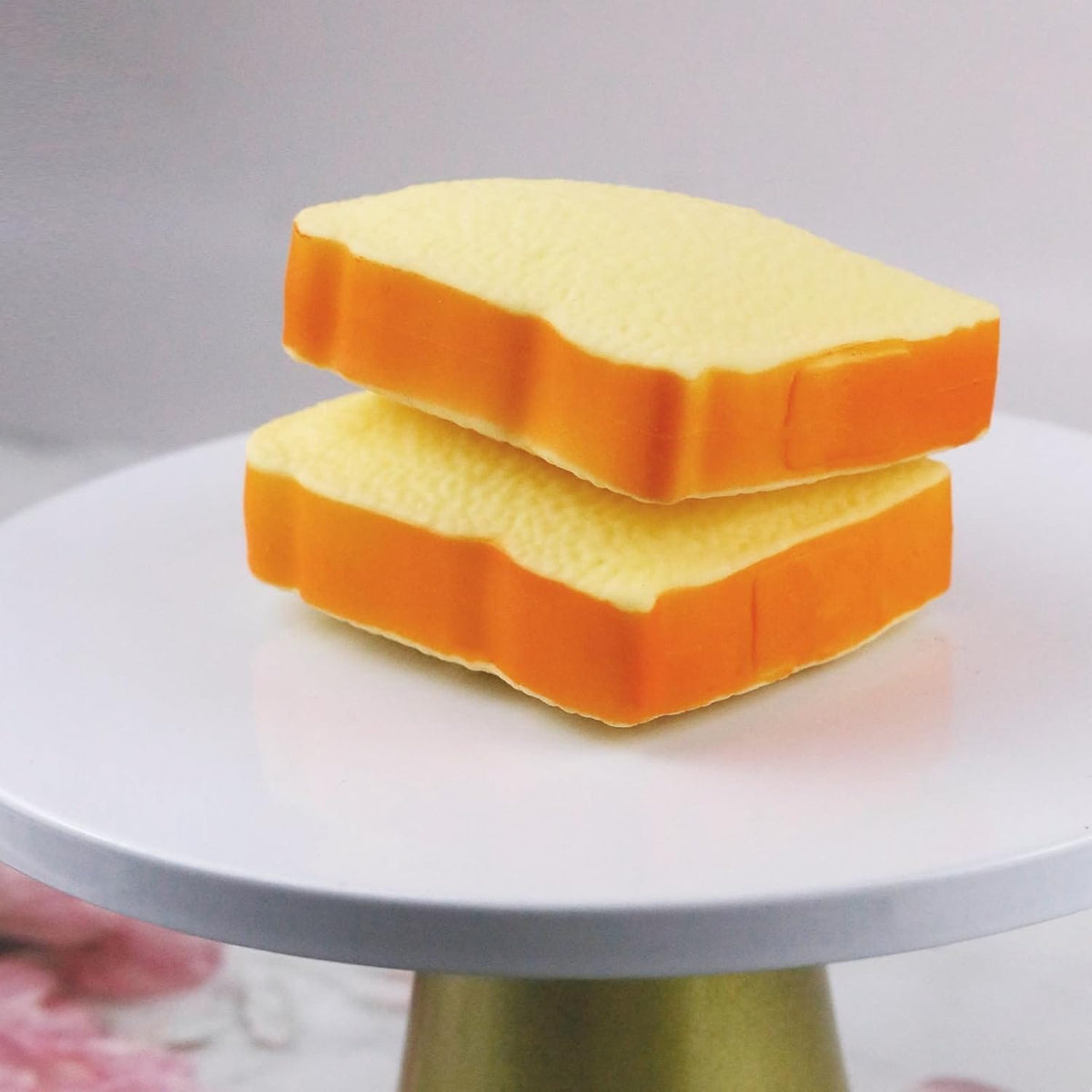 Bread Slice Squishy Stress Relief Toy