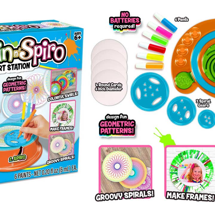 Anker Play Products Anker Play Products 2 in 1 Spin 'n Spiro Art Station - Little Miss Muffin Children & Home