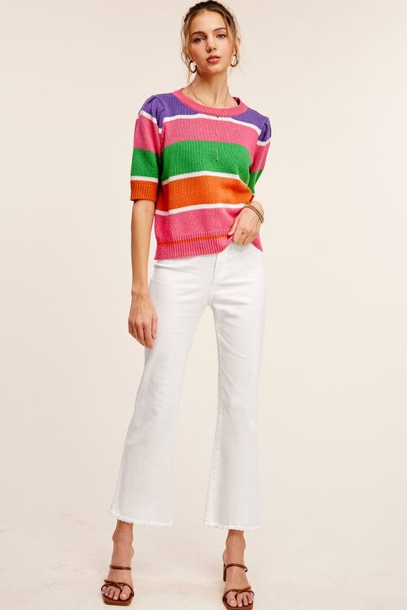 La Miel La Miel Soft Washed All Season Stretchy Pants in White - Little Miss Muffin Children & Home