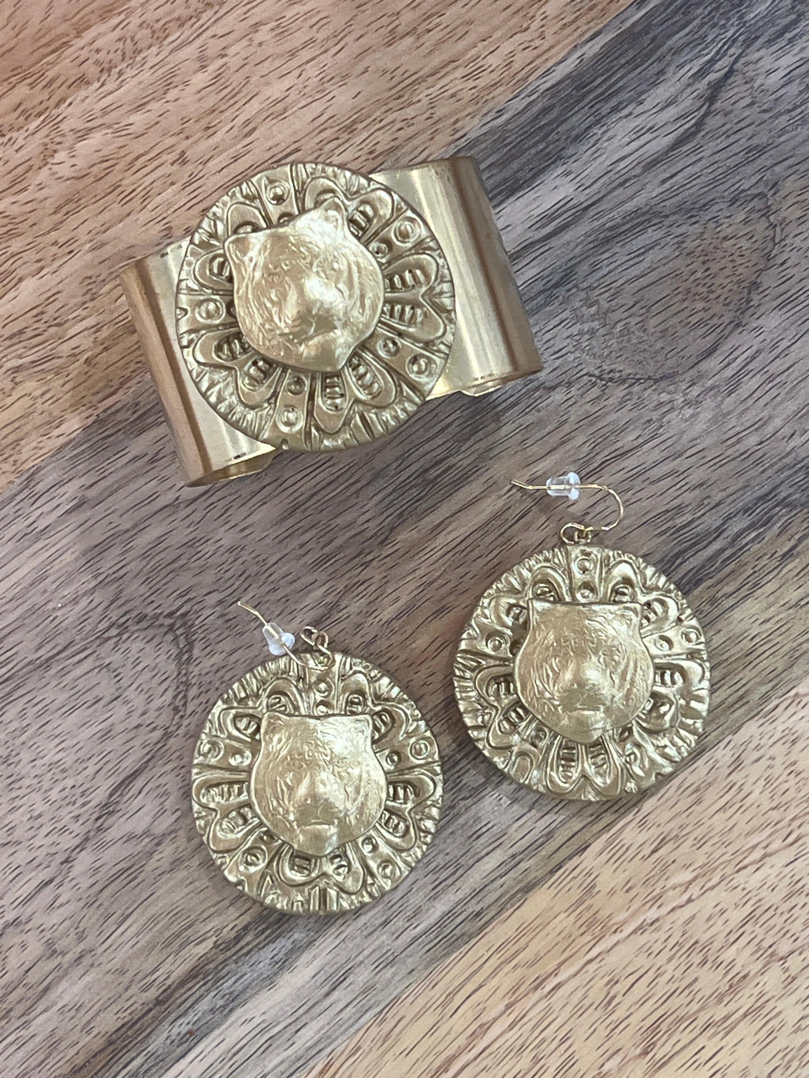 Carol Cassisa Carol Cassisa Joli Mike Brass Cuff - Little Miss Muffin Children & Home