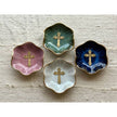 Lotus Flower Cross Jewelry Dish
