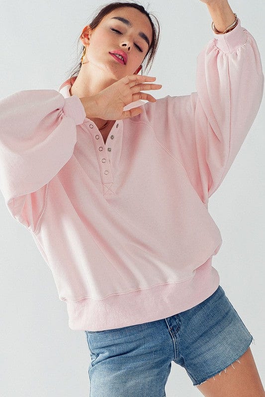 Fashion Week Fashion Week Soft Touch Quarter Snap Pullover Sweatshirt - Little Miss Muffin Children & Home