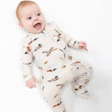 Angel Dear Ducks 2 Way Zipper Footie