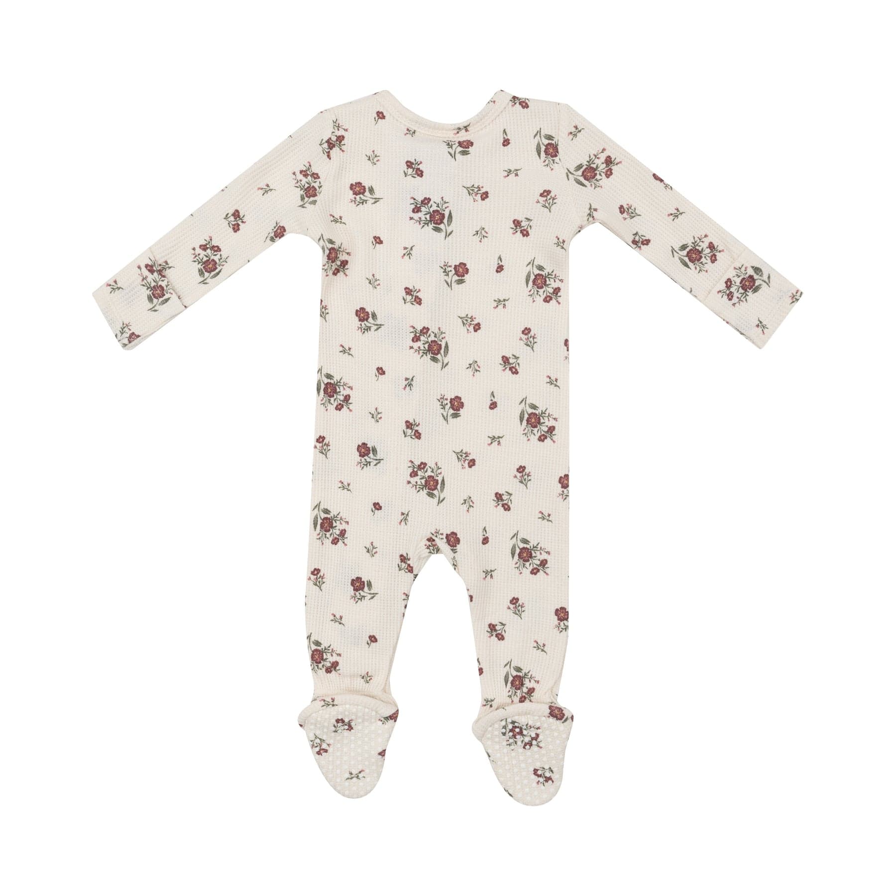 Angel Dear Angel Dear Misty Rose Floral 2 Way Zipper Footie - Little Miss Muffin Children & Home