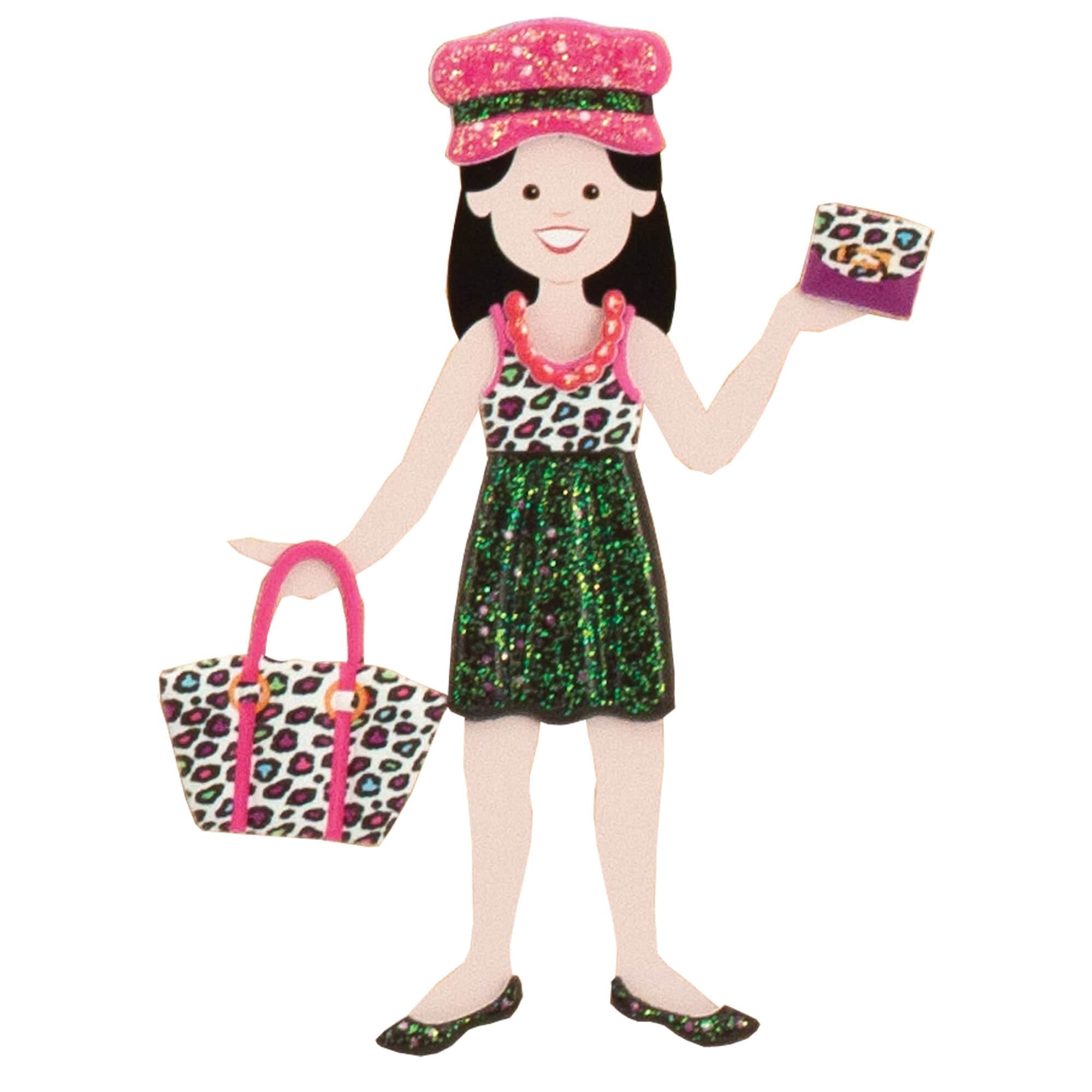 Melissa & Doug Melissa & Doug Deluxe Puffy Sticker Album - Day of Glamour - Little Miss Muffin Children & Home