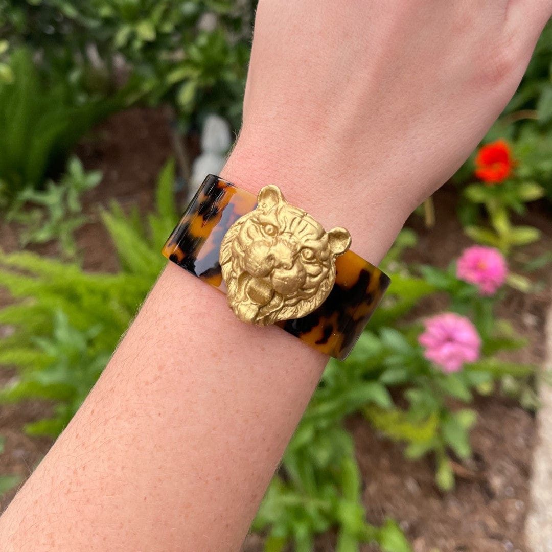 Carol Cassisa Carol Cassisa Geaux Tigre Tortoise Shell Cuff - Little Miss Muffin Children & Home