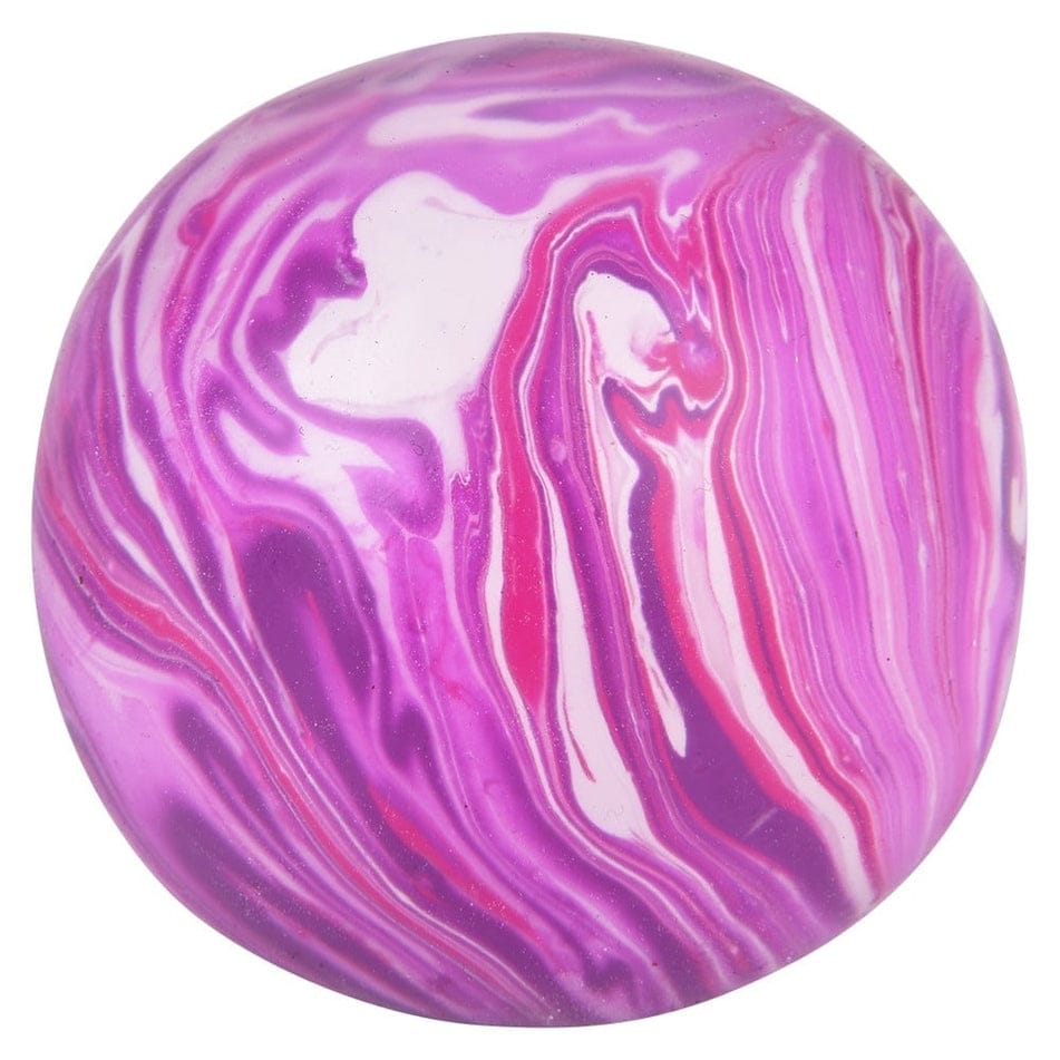 2.33" Squish and Stretch Marbleized Gummi Ball, 6 Available Colors