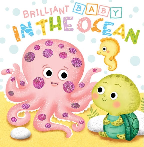 Little Hippo Books Brilliant Baby: In the Ocean - Children's Touch and Feel and Learn Sensory Board Book - Little Miss Muffin Children & Home