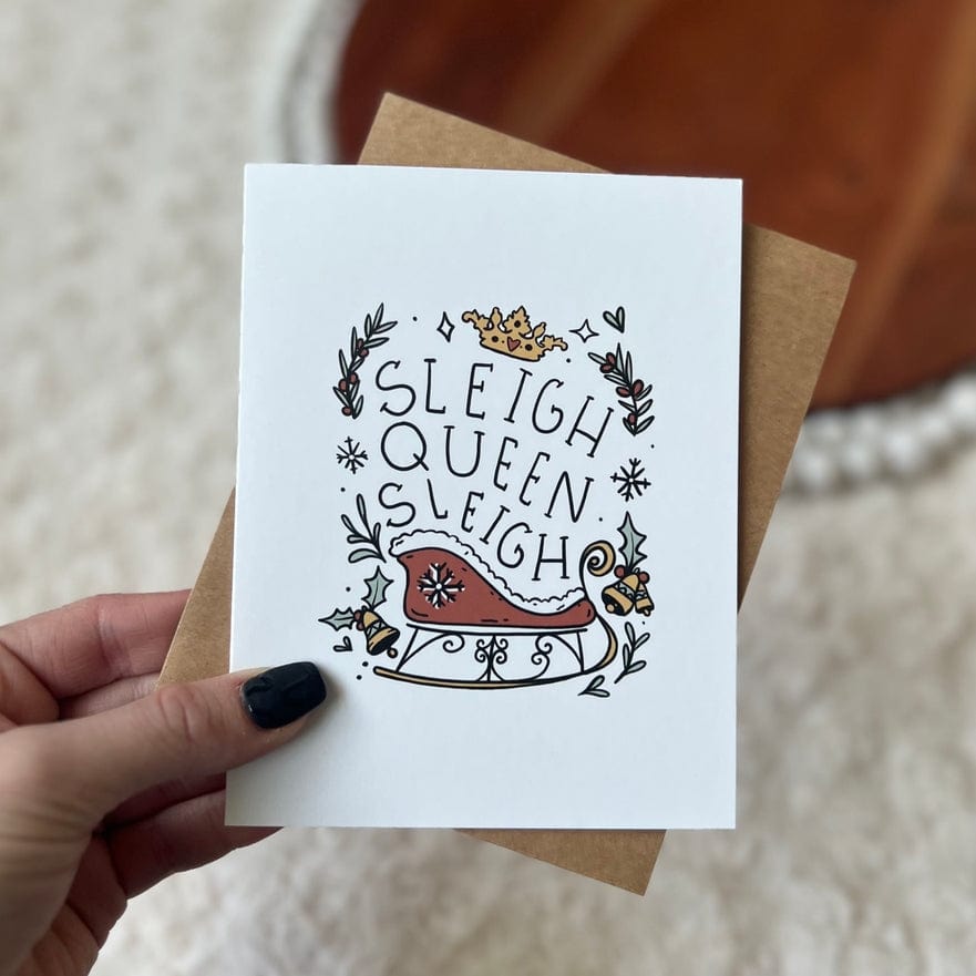 Big Moods Big Moods Sleigh Queen, Sleigh Greeting Card - Little Miss Muffin Children & Home