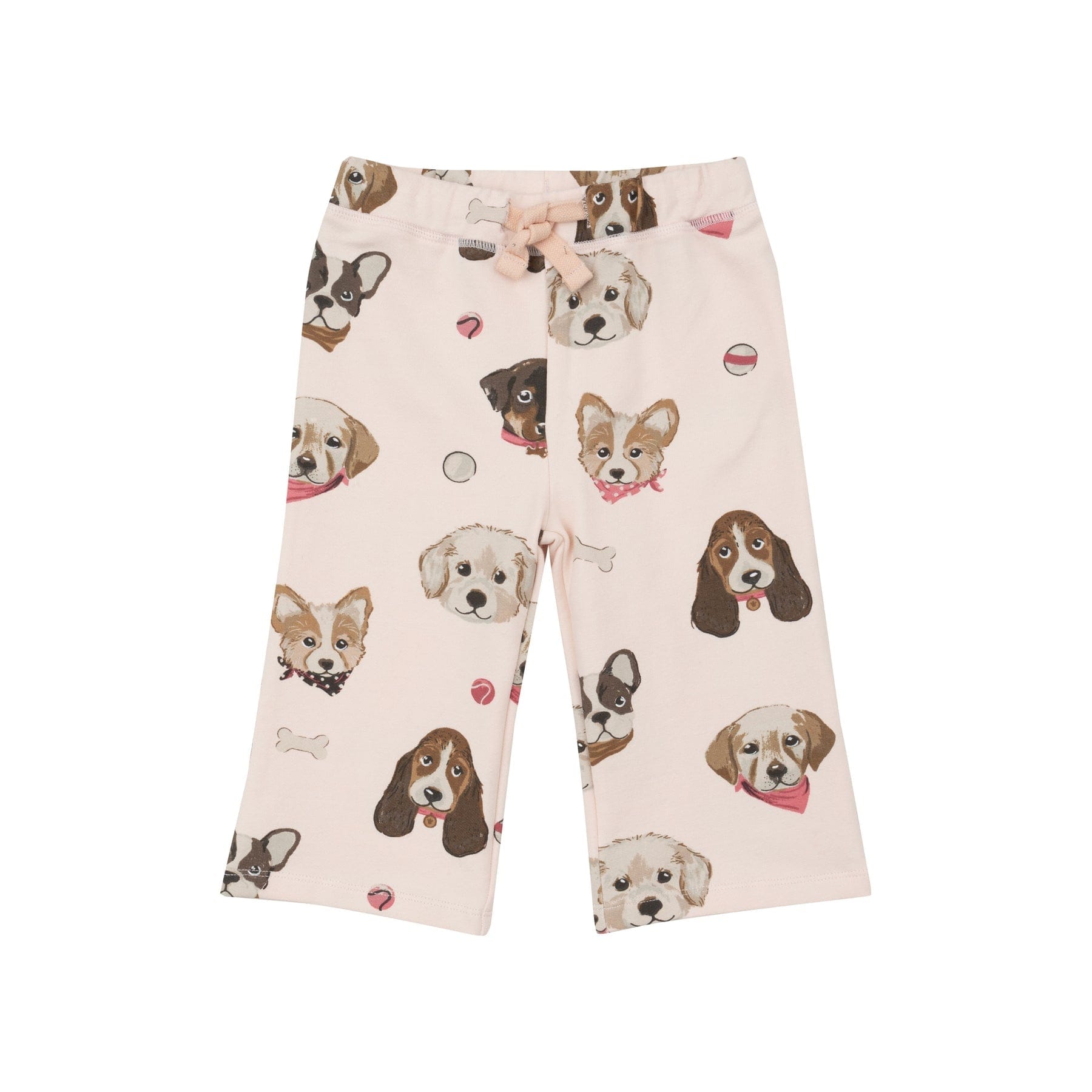 Angel Dear Angel Dear French Terry Pretty Puppy Faces Zip Hoodie + Wide Leg Pant - Little Miss Muffin Children & Home