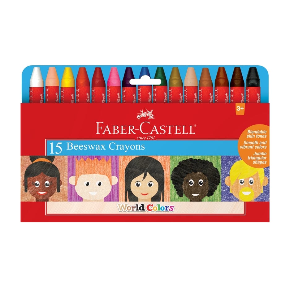Faber Castell Faber Castell World Colors - 15ct Beeswax Crayons - Little Miss Muffin Children & Home