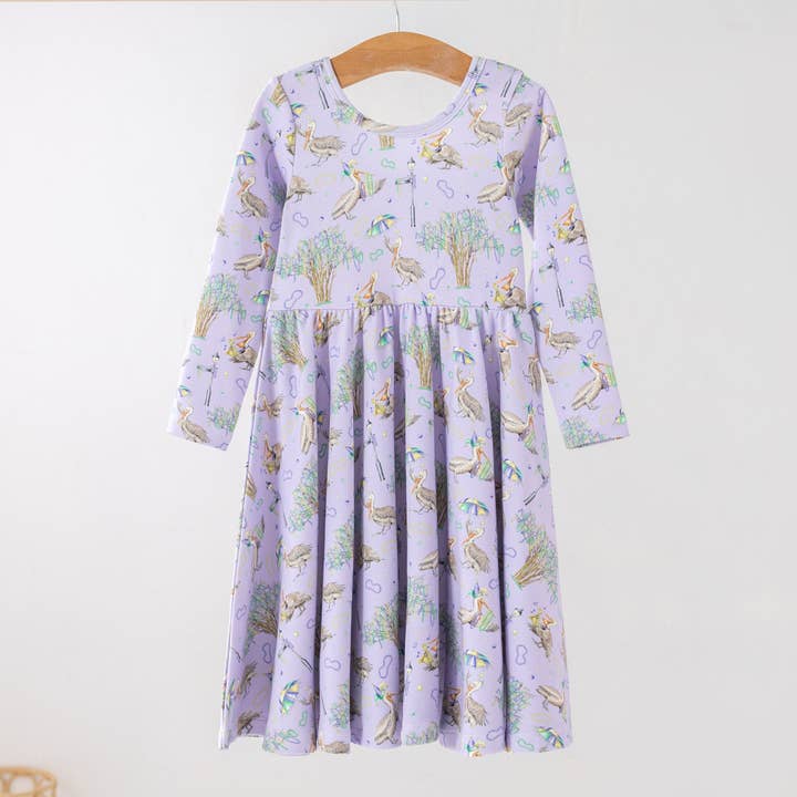 Feathers & Floats Organic Cotton Dress for Kids