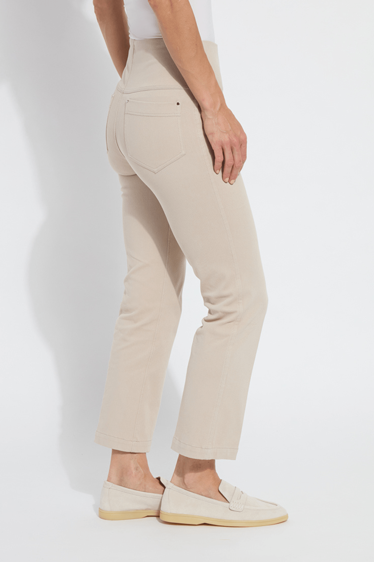 Lysse Lysse Ankle Denim Baby Bootcut in Beige - Little Miss Muffin Children & Home