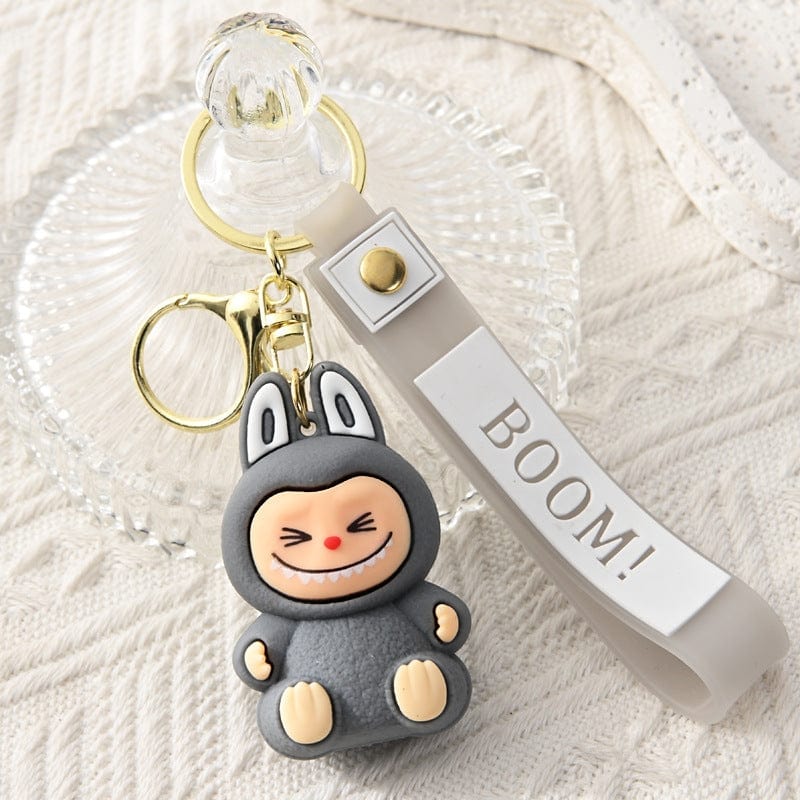 Auraquise Labubu 2nd Gen Silicone Cute Cartoon Charm Keychain, 6 Styles Available - Little Miss Muffin Children & Home