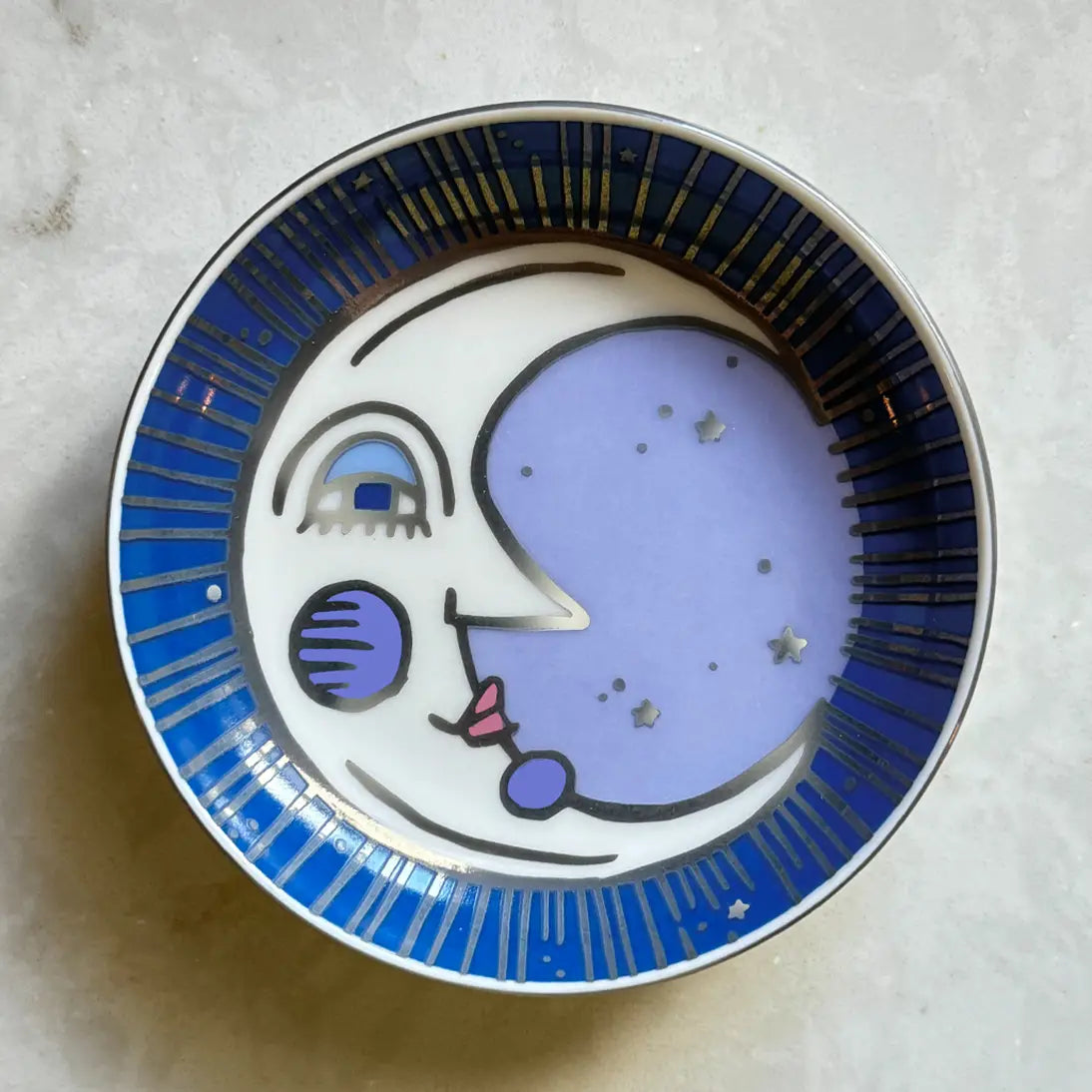 Moon Porcelain Trinket Dish