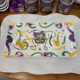 The Parish Line The Parish Line Mardi Gras Mask Small Platter - Little Miss Muffin Children & Home