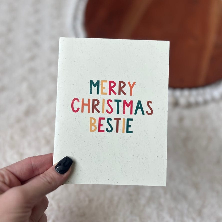 Big Moods Big Moods "Merry Christmas Bestie" Christmas Card - Little Miss Muffin Children & Home