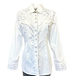 Rockmount Ranch Wear Women's Vintage White-on-White Tooling Embroidered Western Shirt - Little Miss Muffin Children & Home