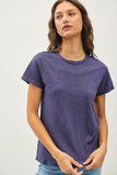 Be Cool Garment Dyed Slub Tee in Indigo