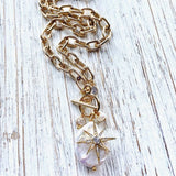 VB&CO Designs Handmade Jewelry Fresh Water Pearl Star Gold Boutique Necklace 20" - Little Miss Muffin Children & Home