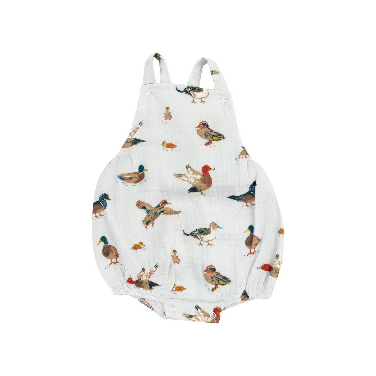 Angel Dear Angel Dear Ducks Pocket Sunsuit, Blue - Little Miss Muffin Children & Home